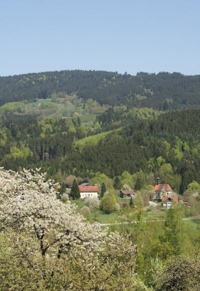 Aussicht vom Weg nach Autsdorf nach Pürgl