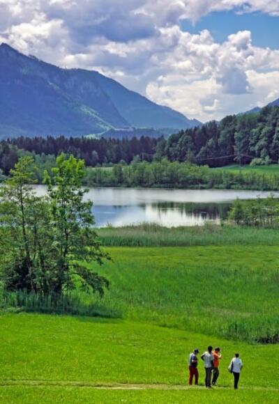 Wanderer rund um den Bärnsee