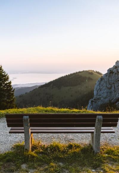 Panoramaweg mit Blick auf den Chiemsee