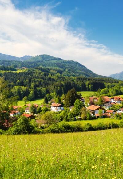 Blick auf die umliegenden Berge