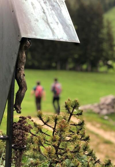 Wanderer zur Weissenalm