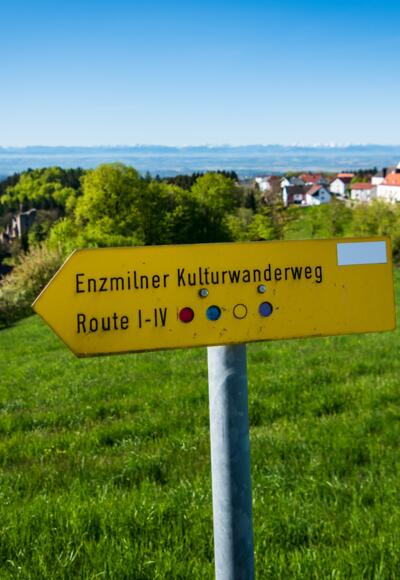 Enzmilner-Kulturwanderweg Wegweiser