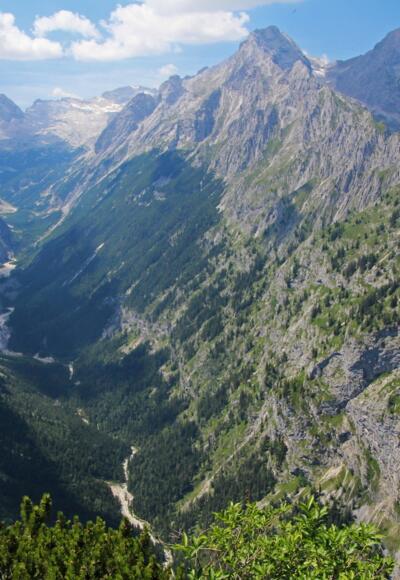 Blick ins Reintal vom Aussichtspavillon König Ludwig II
