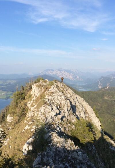 Blick zurück zum Schatzwand Gipfel auf dem Weg zum Schober
