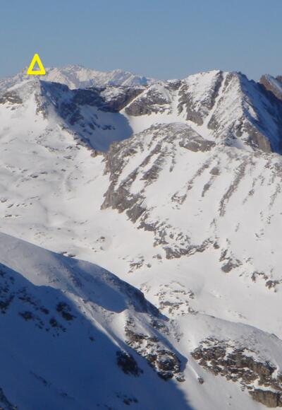 Kesselspitze und Silbereck, gesehen von der Seemannwand