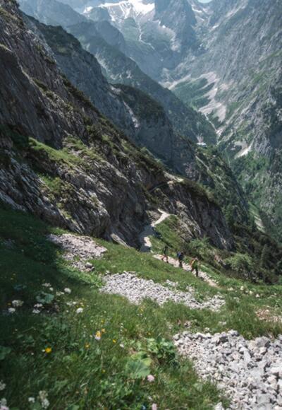 Durch das Hupfleitenjoch