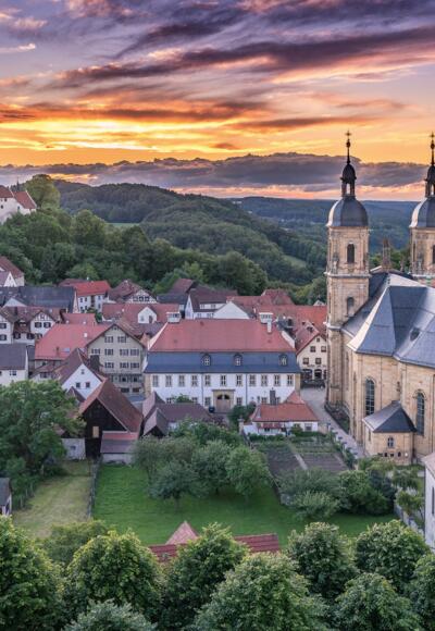 Blick auf Gößweinstein in der Fränkischen Schweiz