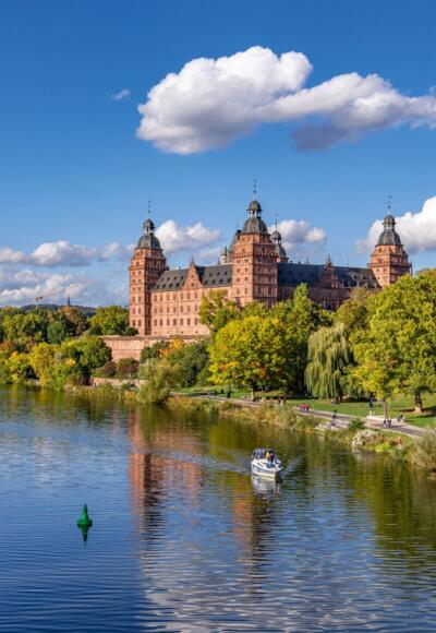 Schloss Johannisburg in Aschaffenburg im Spessart-Mainland
