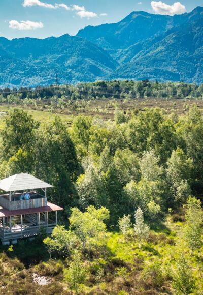 Aussichtsturm in der Kendlmühlfilzen