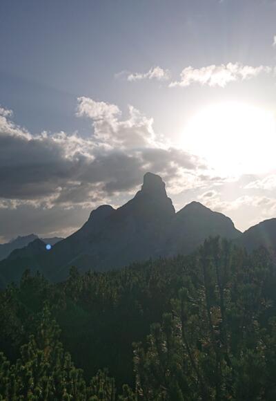 Die Arnplatte im Sonnenaufgang früh