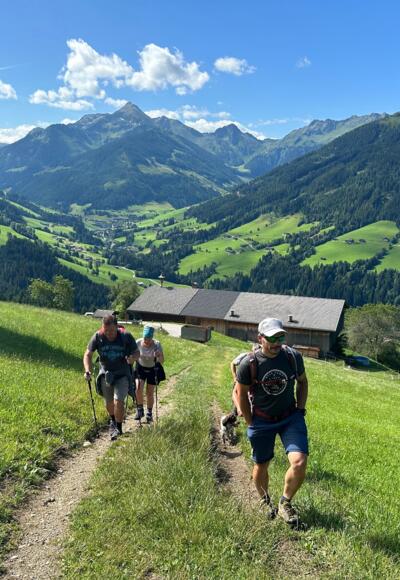 Aufstieg von Alpbach Dorf Richtung Hauser Joch