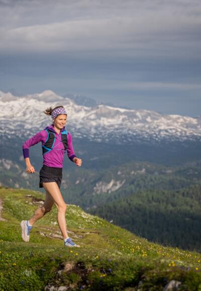 King Dachstein Trail - der Namensgeber im Hintergrund