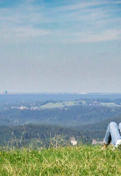 Blick vom Stadlberg in Richtung München