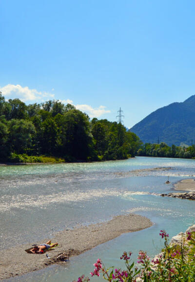 An der Saalach entlang