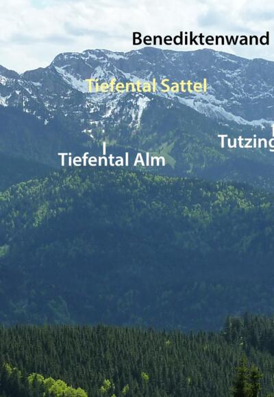 Blick vom Zwiesel zur Benediktenwand