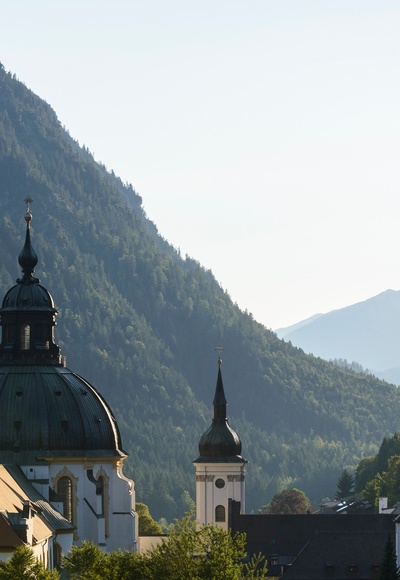 Blick auf Kloster Ettal