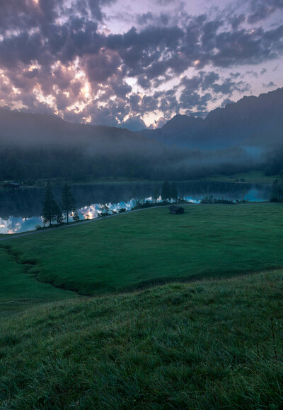 Der Ferchensee bei Mittenwald