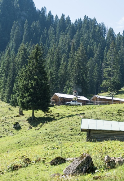 Blick auf die Soila-Alm