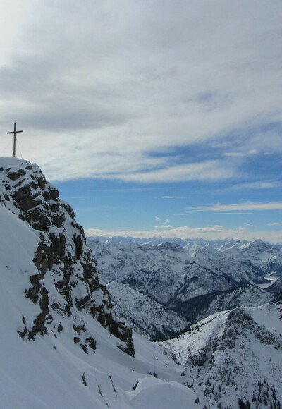 Skitour Kreuzspitze - Gipfel