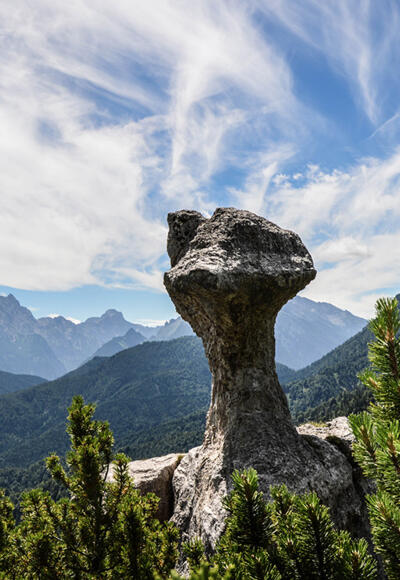 Die Steinerne Agnes: Bizarre Felsformation im Lattengebirge
