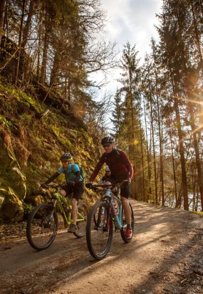 Mountainbiken im Mühlviertler Granitland