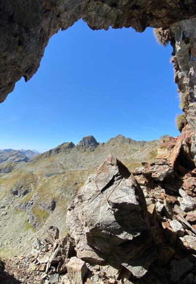 Ausblick aus dem Stollen