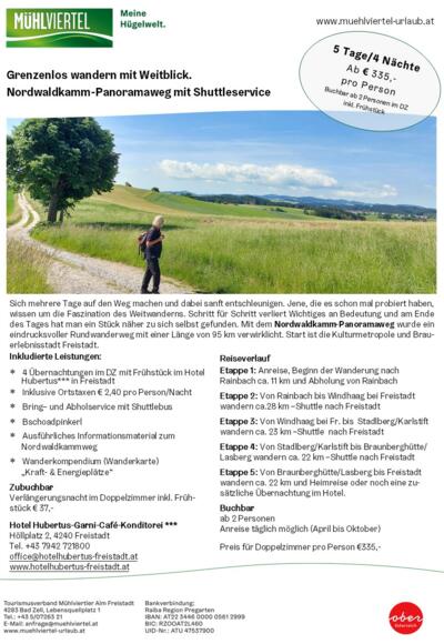 Angebot Panoramaweg Freistadt