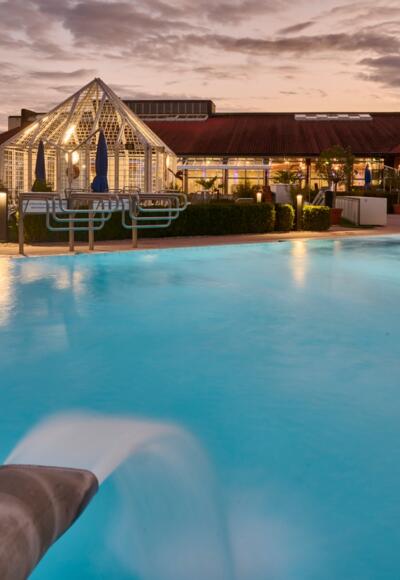 Abendstimmung in der Limes-Therme Bad Gögging