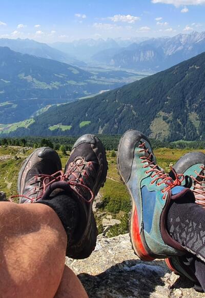 Ein sensationeller Rastplatz mit Blick ins Oberinntal.