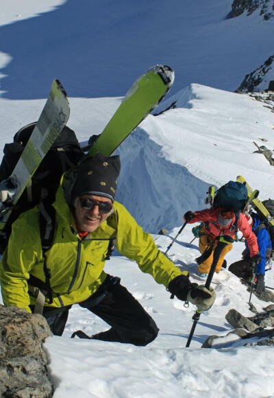 Aufstieg Hintere Ölgrubenspitze