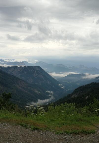 Blick vom Stripsenjochhaus ins Kaisertal