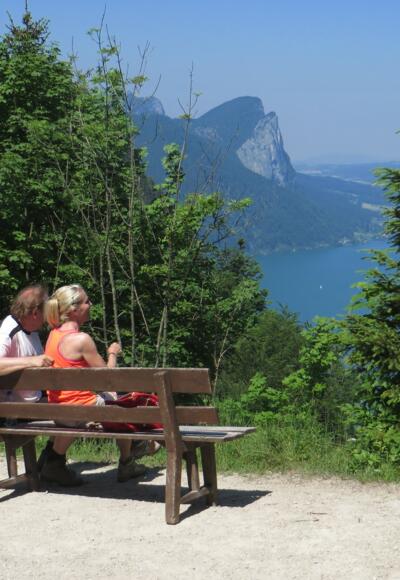 Bester Aussichtspunkt auf Mondsee und die Drachenwand