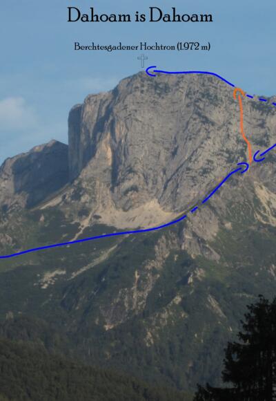 Dahoam is Dahoam - Topo Route in Foto