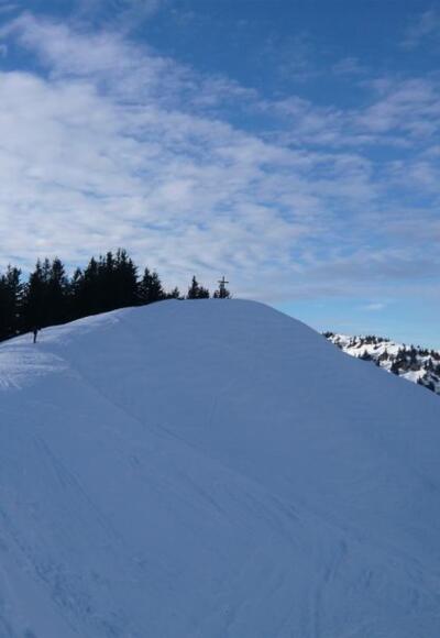 Gipfel Bleicher Horn im Winter