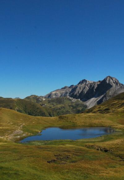 Rothenwändersee mit Blick auf die Zwillingwand