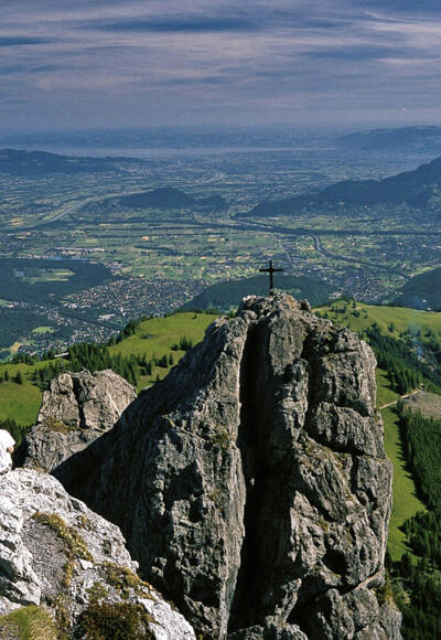 Blick von den Drei Schwestern zum Bodensee