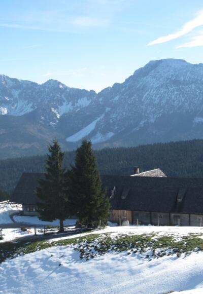 Stoißer Alm mit Staufen und Zwiesel im Hintergrund