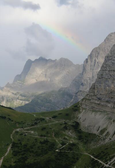 Blick von der Falkenhütte in Richtung Hohljoch
