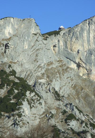Stöhrhaus über den Untersberg-Südwestwänden