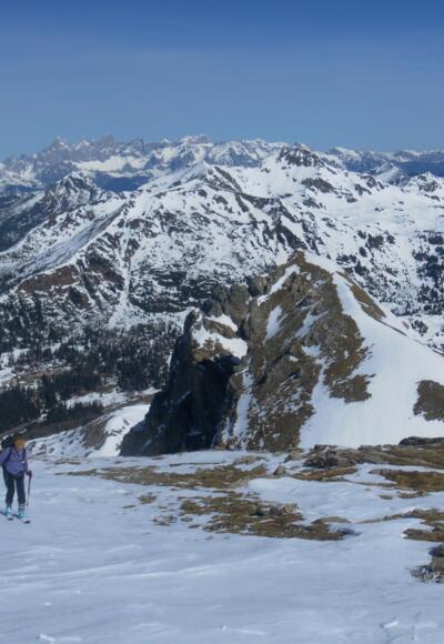 Teufelshorn und Dachstein aus dem Gipfelrücken