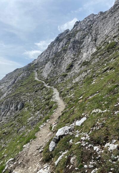 Aufstieg zum Ampferstein