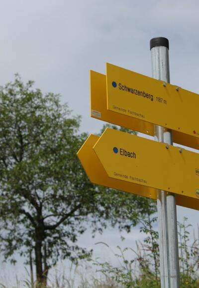 Wegweiser zum Schwartzenberg