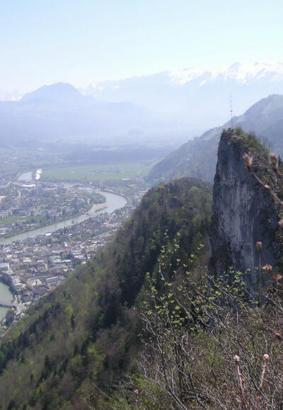 Kleiner Barmstein über Hallein vom Großen Barmstein