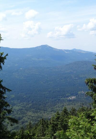 Blick vom Gr. Falkenstein auf den Arber