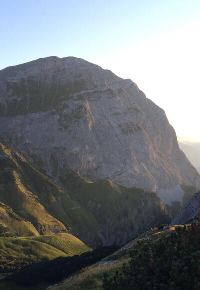 Das Ziel im Blick: Das Sonnjoch