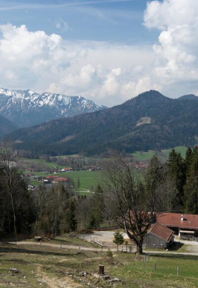 Der Blick runter zur Schwaigeralm