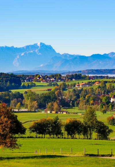 Feine Ausblicke Richtung Zugspitze und Ammergauer Alpen