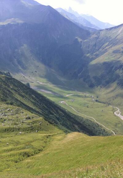 Abstieg zur Käseralpe