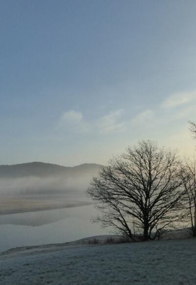 Sonnenaufgang am Eixendorfer Stausee