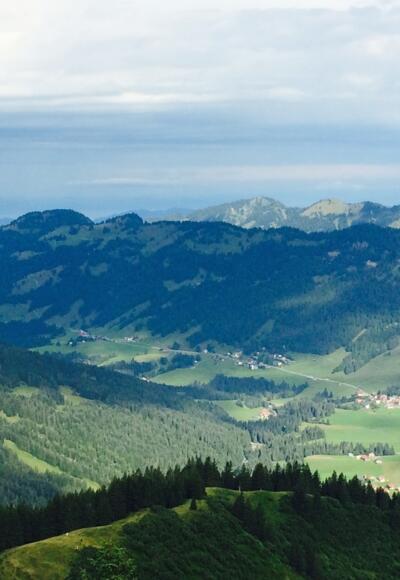 Blick vom Riedberger Horn nach Balderschwang